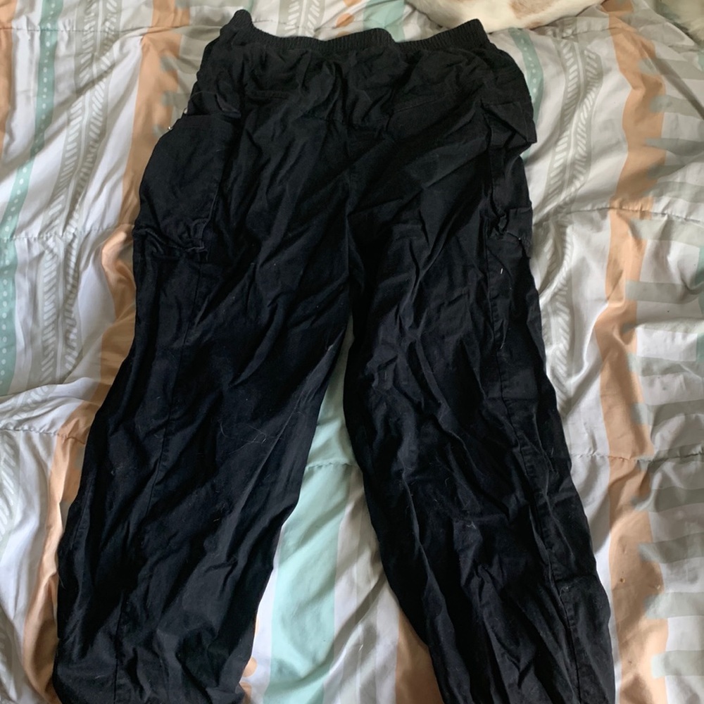 Black cargo pants